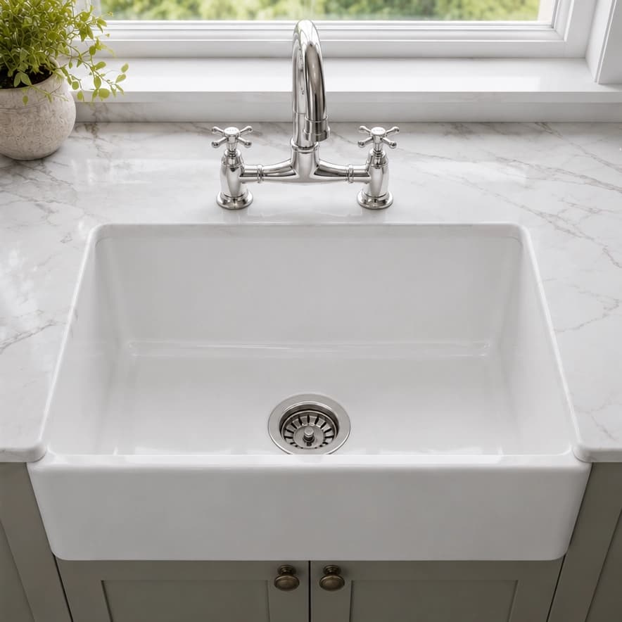 Sinks after